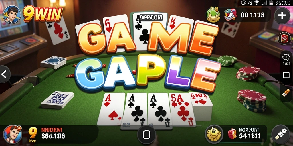 Screenshot gameplay 9WIN yang menarik dan penuh aksi Gaple.