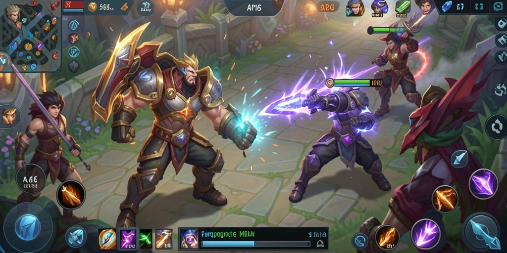 Tampilan gameplay seru di API66 dengan pertarungan strategis.