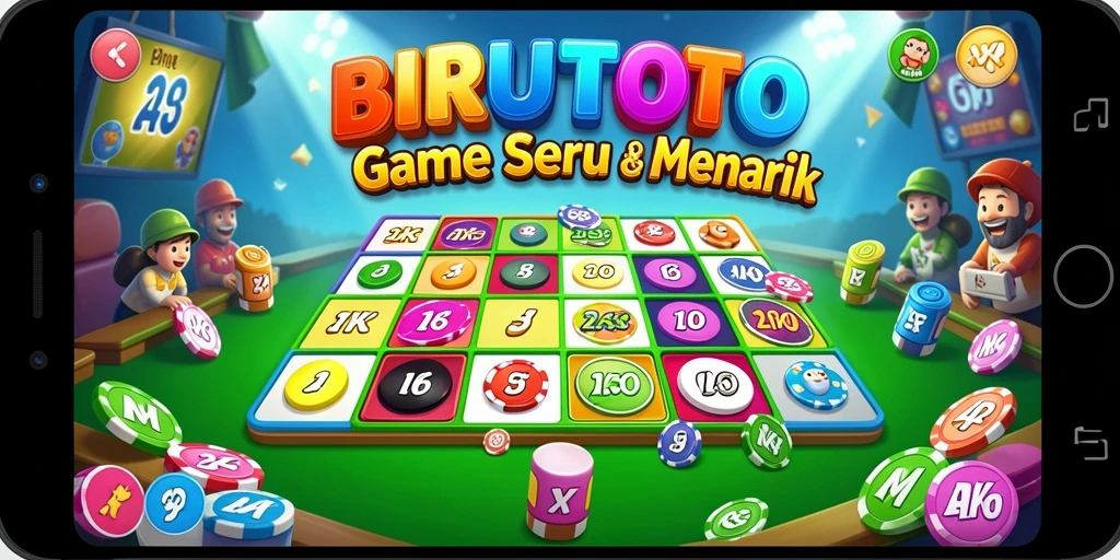 Tampilan gameplay BIRUTOTO yang seru dan menarik.
