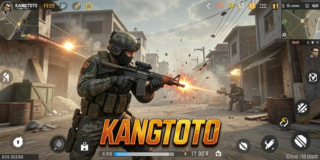 Tampilan gameplay intens dari KANGTOTO yang penuh aksi.