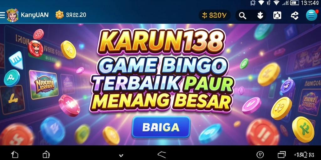 Screenshot menampilkan gameplay seru Bingo di KARUN138.