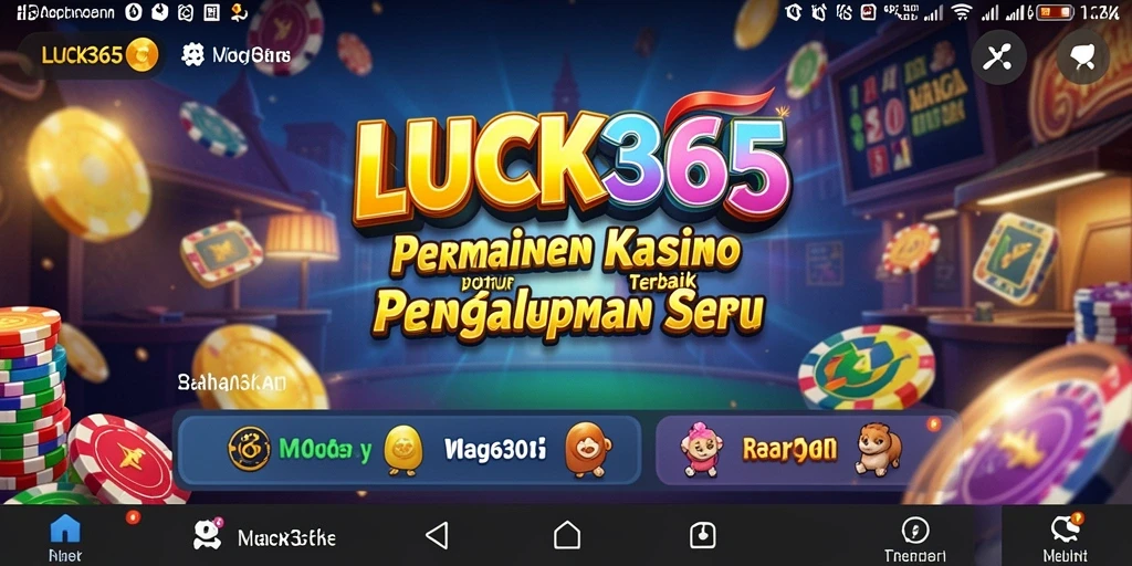 Tangkapan layar gameplay LUCK365 menampilkan suasana Kasino yang mendebarkan.