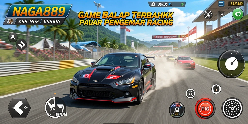 Tampilan gameplay NAGA889 yang mendebarkan saat balapan.