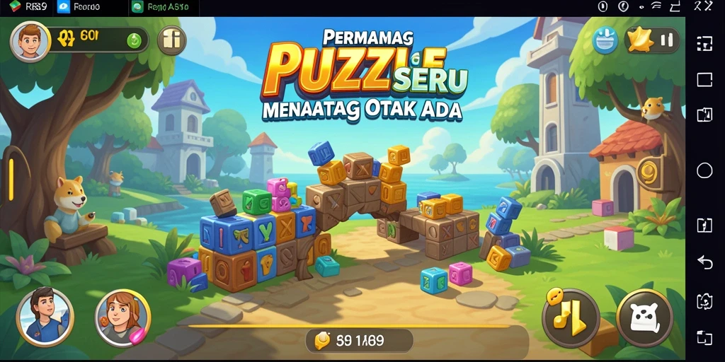 Tampilan gameplay RR89 dengan berbagai teka-teki menantang yang menarik.