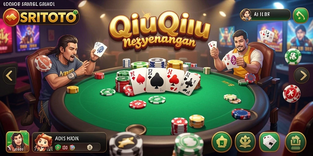Tampilan gameplay seru dan menegangkan di SRITOTO QiuQiu.